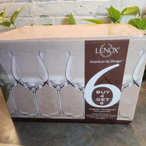 Neu im Karton 6er Set Lenox Tuscany Classics Kristall Klassische Rotweingläser Neu 22oz - Bild 1 von 11