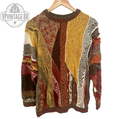 Vintage Coogi Classic 90s Australia 3D Knit Sweater Unisex Colourful Rare Jumper - Image 1 of 4