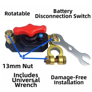 Batterietrennschalter KFZ Stromsteuerung Fahrzeugwartung für Autos - Bild 1 von 12