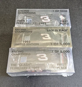 Racing Champions 1993 Dale Earnhardt #3 Back in Black, The Clash y Twin 125 - Imagen 1 de 6