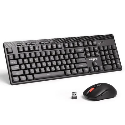 Wireless Keyboard and Mouse Combo, 5-Level Adjustable 4000 DPI Mouse, Quiet 2... - Image 1 of 4