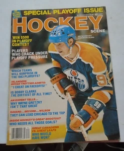 Hockey Scene Special Playoff Issue 1982-83  Wayne Gretzky Edmonton Oilers Cover - Foto 1 di 2