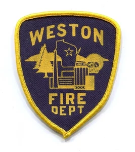 PATCH WISCONSIN WESTON FIRE DEPARTMENT DEPT. RESCUE EMS AMBULANCE SILKSCREEN OLD - Picture 1 of 1