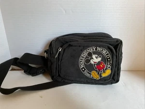 Vintage Disney Disneyland Resort Parks Fanny Pack Bag Mickey Mouse Embroidered - Picture 1 of 8