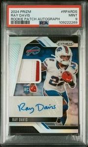 2024 Panini Prizm Rookie Patch Autographs /99 Silver #RPA-RDS Ray Davis RC PSA 9 - Bild 1 von 8