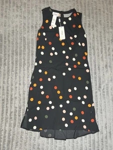 Nuevo con etiquetas Vestido recto Akris Punto Lunares Negro Multi Talla 4 - Imagen 1 de 6