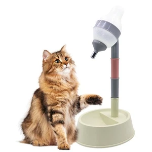 Pet Standing Water Dispenser Adjustable Cat Dog Drinking Water Dispenser Bowl... - Picture 1 of 5