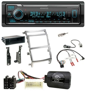 Kenwood Bluetooth Lenkrad DAB USB Autoradio für Hyundai IX55 2009-2012 silber - Bild 1 von 10