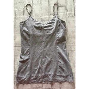 Y2K Soft Lace Spaghettiträger Cami Top Adjustable Shelf BH Cotton Coquette  - Bild 1 von 7