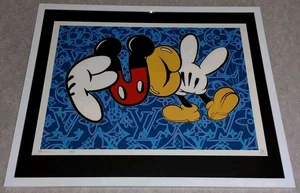 DEATH NYC ltd ed signed FRAMED graffiti street art print 45x32cm Disney Slang - Picture 1 of 2