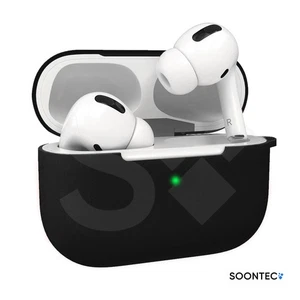 SOONTEC Silikon Hülle für AirPods Pro in vielen Farben und Karabiner-Anschluss - Picture 1 of 15