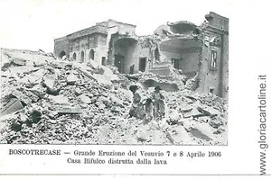 CARTOLINA d'Epoca: NAPOLI - BOSCOTRECASE: VESUVIO 1906 - Picture 1 of 1
