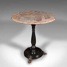Antique Country House Lamp Table, English, Marble, Georgian Revival, Victorian
