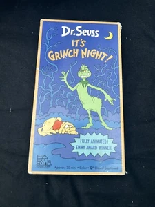 Dr. Seuss It's Grinch Night VHS 1992 Release from 1977 Rare Halloween - Picture 1 of 3