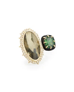 Alexis Bittar Pyrit & Smaragd Zirkonia Cocktail Ring - Größe 7 - 275 $ - Bild 1 von 7