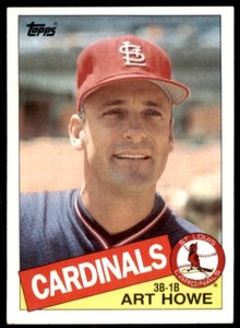 1985 Topps Art Howe B Baseball Card #204