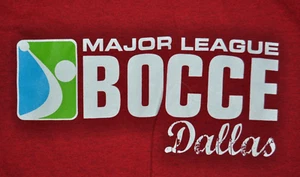 T-shirt media major league bocce ball dallas texas 20 pollici pit to pit - Foto 1 di 4