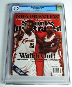 Lebron James Shaquille O'Neal CGC 8.5 2009 Sports Illustrated Newsstand 1 Higher - Picture 1 of 2