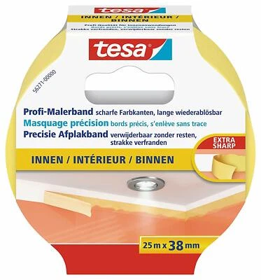 Indoor Masking Tape Professional for Painting and Decorating 38MM X 25M tesa - image 1 of 4