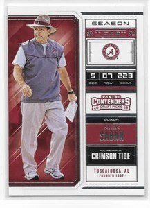 Nick Saban 2018 Panini Contenders Hof Draft Picks Alabama Coach #76 - Imagen 1 de 1