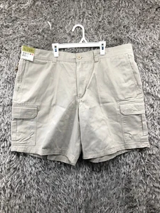Islander Khaki Cargo Shorts Mens Size 42 Mid Rise - Picture 1 of 12