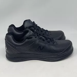 New Balance 577 DSL-2 Shoes Womens 12 M Black Leather Lace Up Walking Sneakers - Picture 1 of 15
