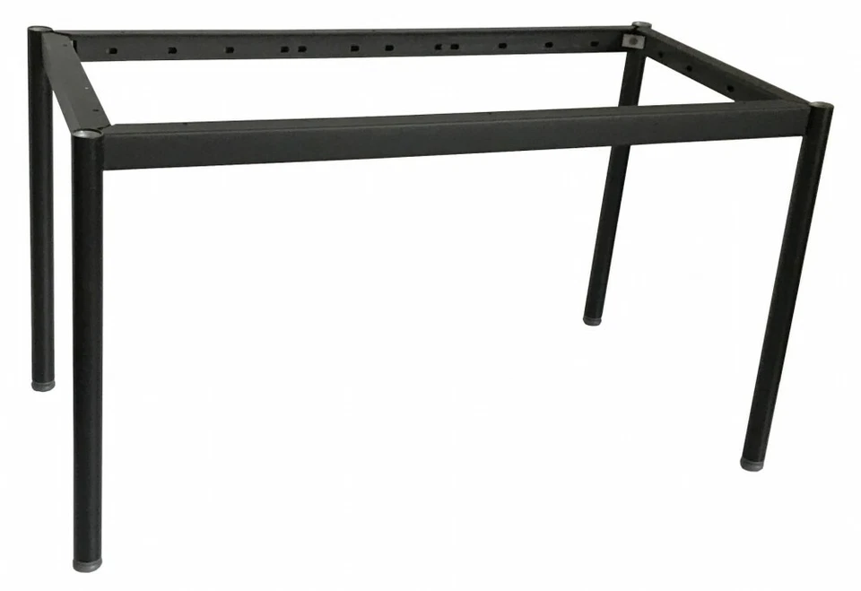 IKEA Effektiv Tischgestell 160x80cm schwarz mit grauen Füßen - Bild 1 von 1