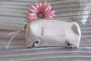 Adorable -BALENCIAGA PARIS - SOFT PINK small Cosmetic Pouch- Travel - cute!!! - Picture 1 of 6