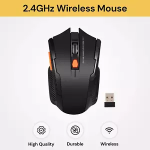 2.4GHz Wireless USB Optical Gaming Mouse Mice PC Laptop Computer Desktop - AUS - Picture 1 of 5