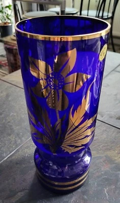 vase glas blau - Bild 1 von 2