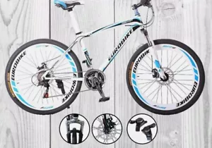 Euro Trek Mountain Bike Blue & white - Picture 1 of 12