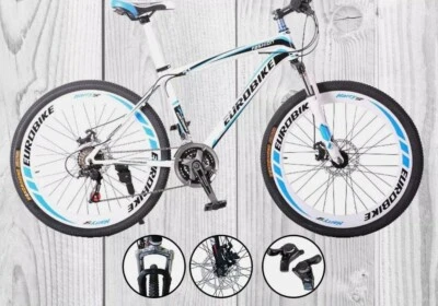 Euro Trek Mountain Bike Blue & white  - Image 1 of 4