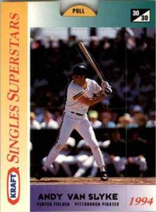 1994 KRAFT SINGLES SUPERSTARS - #30 ANDY VAN SLYKE - PIRATES -
