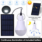 Solar Panel Powered LED Lights Bulb Light Tent Lamp Yard Camping Outdoor Indoor