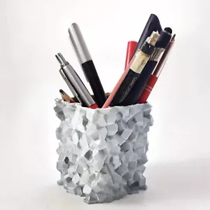 Pencil, Pen Holder Desk Organizer For Storage Office Supplies Modern Rock - Picture 1 of 1