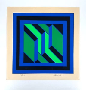 *DRUCKGRAFIK JÜRGEN REIPKA SIEBDRUCK 1971 93/125 ABSTRAKT KONKRET - Picture 1 of 10