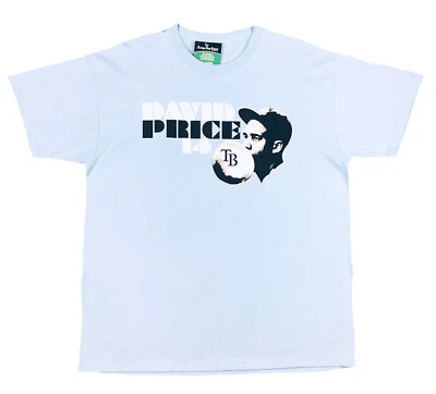 Camisa de béisbol David Price #14 MLB Tampa Bay Devil Rays azul bebé para hombre talla XL Foto 1 de 4