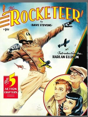Novela gráfica Rocketeer #1 portada firmada por Dave Stevens Eclipse 1er pr 1985 Foto 1 de 4