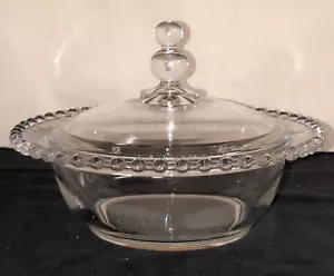 PLATO DE CARAMELO/TAZÓN DE VERDURAS CUBIERTO DE CRISTAL CANDLEWICK imperial*400/65* - Imagen 1 de 2
