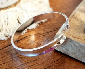 EDLES Armband 925 SILBER massiv Armkette Ring dünner ARMREIF Armzange Zirkonia - Bild 1 von 5