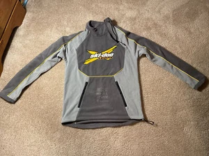 Vintage Ski Doo Team 1/4 Zip Pull Over Fleece Sweatshirt Size S Rev XP BRP VGC - Picture 1 of 5
