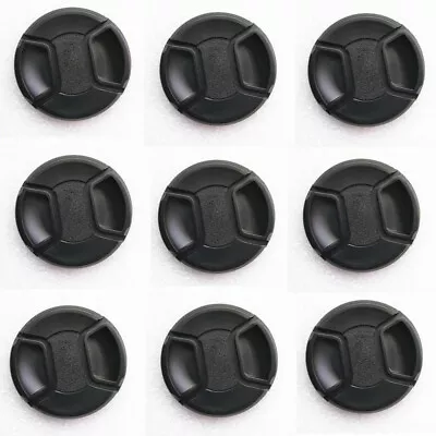 10x 49mm 40.5 52 58 62 67 77 72 82 mm Camera Center Pinch Snap On Front Lens Cap - Image 1 of 4