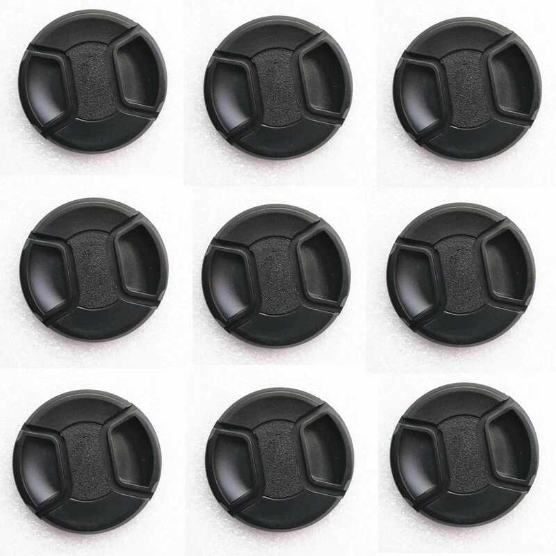 10x 49mm 40.5 52 58 62 67 77 72 82 mm Camera Center Pinch Snap On Front Lens Cap - Image 1 of 4