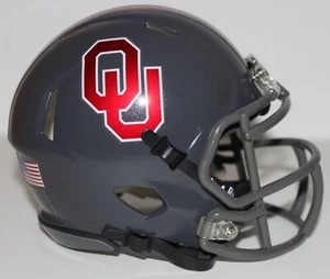2022 Oklahoma Sooners Custom Riddell Mini Helmet vs Kansas - Picture 1 of 3