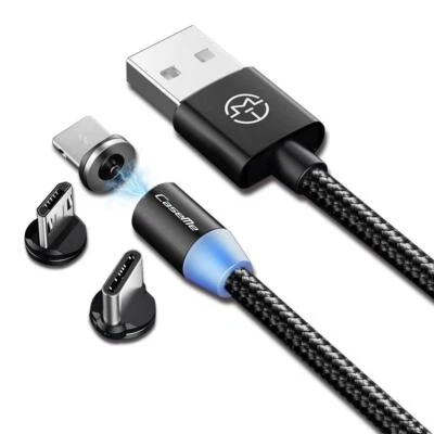 CaseMe Magnet Kabel Ladekabel Magnetisch für iPhone Samsung Huawei Sony LG HTC - Bild 1 von 4