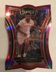2019-20 Select Prizm Ruby Red Die Cut Premier Level CLINT CAPELA Rockets 120/175 - Picture 1 of 3