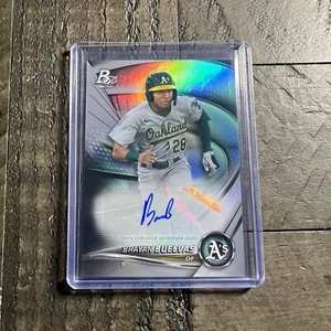 Brayan Buelvas 2022 Bowman Platinum Top Prospect AUTO Oakland A's #TOP-68 - Picture 1 of 11