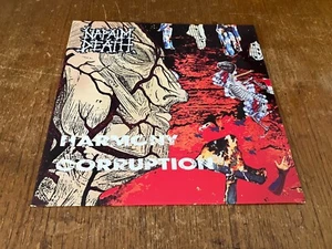 NAPALM DEATH Harmony Corruption LP Vinyl 1990 UK 1st Press RARE - Picture 1 of 4