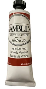 Gamblin Olio Colore Rosso Veneziano Nuovissima Serie 1 Resistenza alla Luce Opaca 1 - Foto 1 di 5