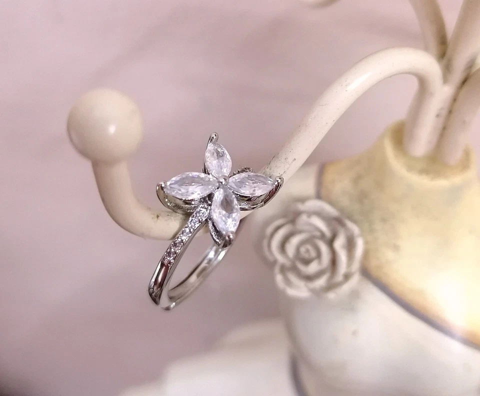 Anello Stelle argento 925 con zirconi e cristalli  - Immagine 1 di 1